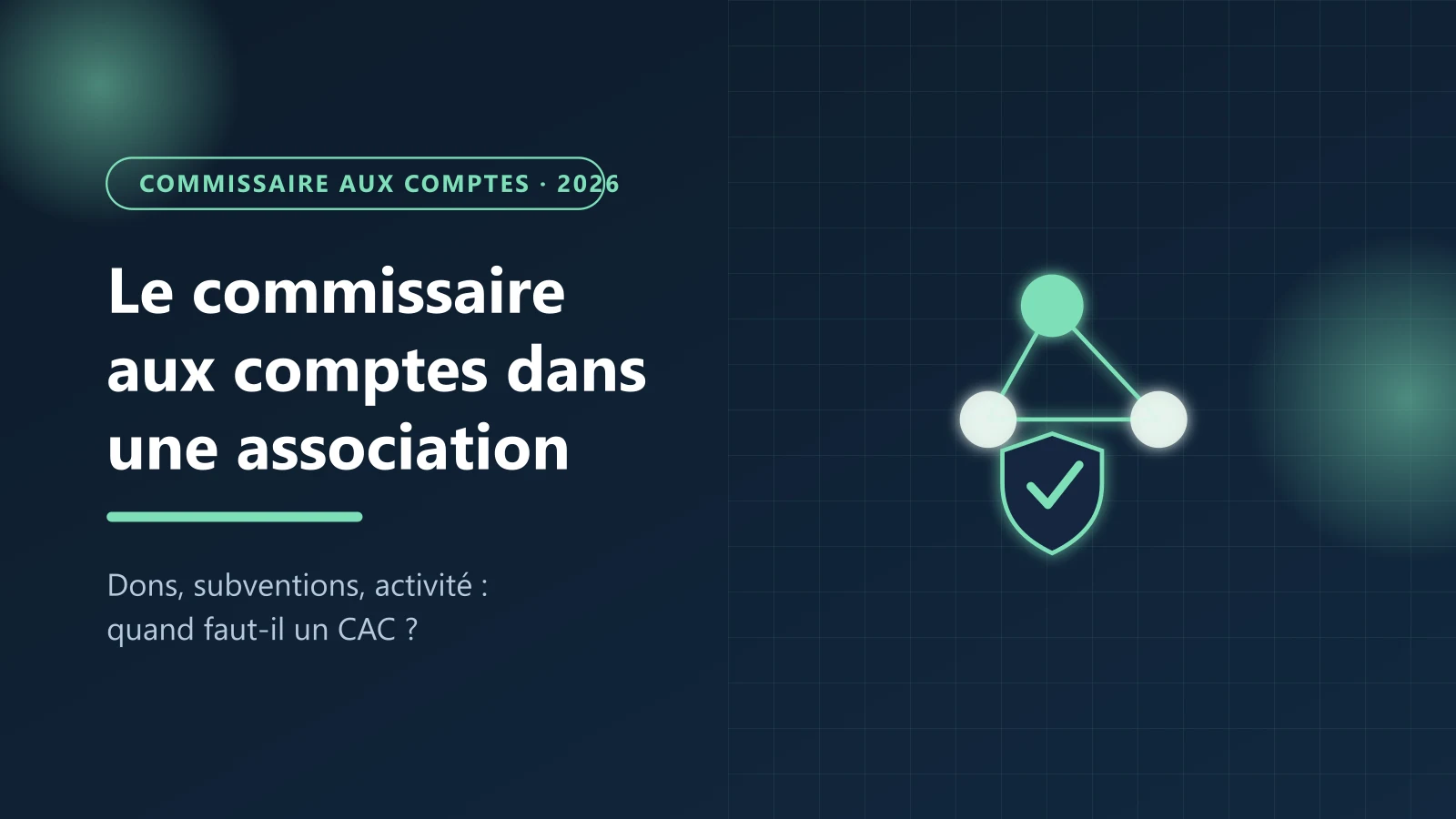 Contrôle des comptes annuels d'une association par un commissaire aux comptes — Le Guichet des Formalités