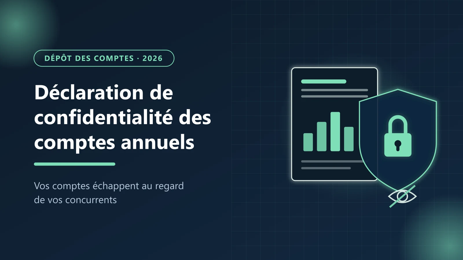 Déclaration de confidentialité des comptes annuels : seuils 2026 et modèles — Le Guichet des Formalités