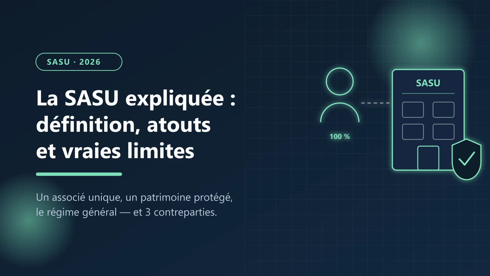 SASU : l'associé unique et sa société protégée par la responsabilité limitée — Le Guichet des Formalités